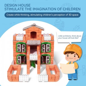 2023 Новыя развіваючыя цацкі DIY Gold Brick Maker Building Game 3D Mini Mansion