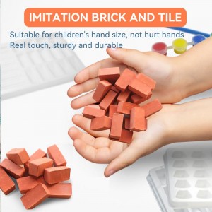 2023 Նոր DIY կրթական խաղալիքներ Gold Brick Maker Building Game 3D Mini Mansion