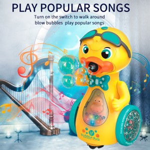 Глобаль күңел ачу B / O Light & Music Duck Bubble Machine