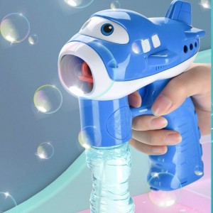 Chow Dudu Bubble Toy GF6251 የኤሌክትሪክ አውሮፕላን አረፋ ሽጉጥ ከብርሃን እና ሙዚቃ ጋር