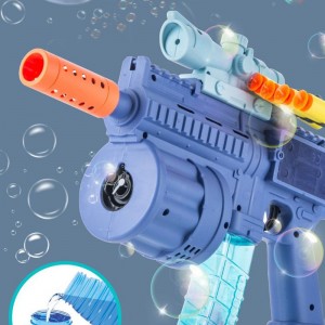 Chow Dudu Bubble Toy GD66-8 3-In-1 Bubble Soft Bullet Gun With Light and Music