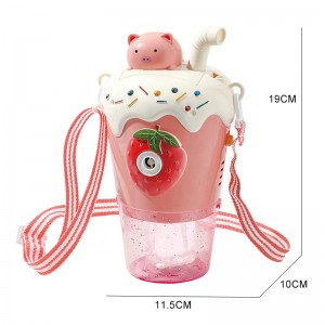 Chow Dudu Bubble Toy GD6292 Elektrische melktheekop bubbelmachine met licht en muziek