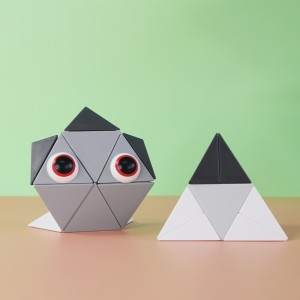 Chow Dudu Mainan Edukasi Dini Blok Magnetik Piramida