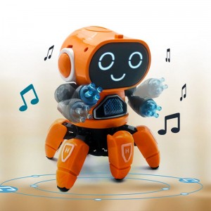 Chow Dudu B/O Robot a sei zampe con luce e musica