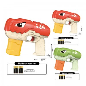 Chow Dudu Shooting Game Summer Toy X1 Cute Dinosaur Water Gun Battery Ferzje / Li-ion Batterij Ferzje