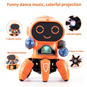 Chow Dudu B/O Ρομπότ με έξι πόδια με φως και μουσική