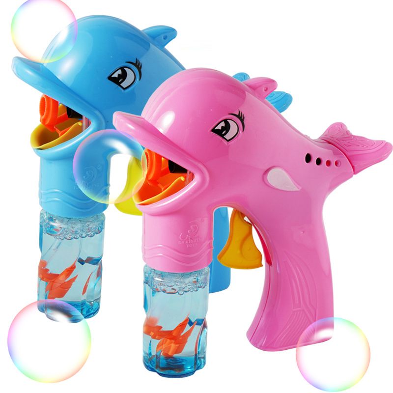 Chow Dudu Bubble Toy GF6310A Cute Dolphin Bubble Gun Uban sa Bubble Water