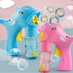 Chow Dudu Bubble Toy GF6310A Cute Dolphin Bubble Gun With Bubble Toy