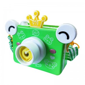 Chow Dudu Bubble Toy GF6258 Камераи электрикии зебои ҳайвонот бо нур ва мусиқӣ