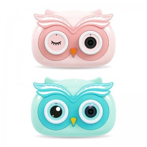 Chow Dudu Bubble Toy GF6271 Elektrisk Cute Owl Bubble-kamera med lys og musikk