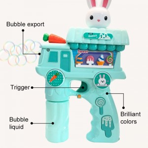 Chow Dudu Bubble Toy GF6278 Pistola de burbulla eléctrica para coche de sobremesa con luz e música