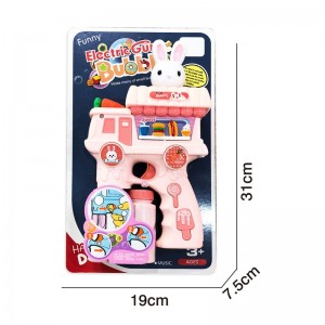 Chow Dudu Bubble Toy GF6278 Pistola a bolle elettrica per dessert per conigli con luce e musica