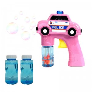 Chow Dudu Bubble Toy GF6315 Bonita pistola de burbullas de coche de policía con burbullas de auga