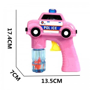 لعبة فقاعات تشاو دودو GF6315 مسدس فقاعات لطيف لسيارة الشرطة مع فقاعات الماء