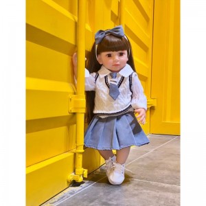 Renatus Baby Dolls Silicone Cute Soft Infantes Doll Fashion Bebe Reborn Dolls 55cm Baby Toys for Puellae