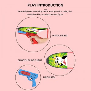 Chow Dudu Kite Toy Gun podpira vzorec OEM
