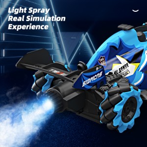 Abafikayo abasha 2023 Global Drone GF112417 Formula Racing RC Stunt Car High speed Drift Car with Cool Light Spray