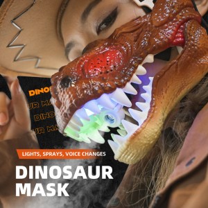 Global Drone GF-K5 Dinosaur Mask ine light sprays izwi rinoshanduka