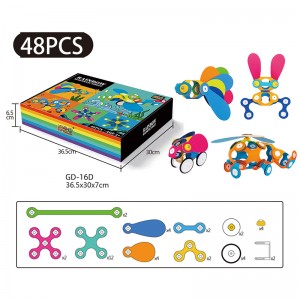 Chow Dudu Rainbow Magnetic Sheets Setovi igračaka za sastavljanje 16/48/80 KOM