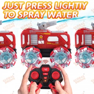 Global Funhood GF3580 RC Stunt Fireighter Truck With Spraying Water