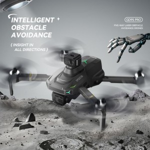 យន្តហោះគ្មានមនុស្សបើកសកល GD95 GPS Drone ជាមួយកាមេរ៉ា 4K និងម៉ូទ័រគ្មានជក់ 5 Side Obstacle Avoidance