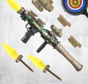 Chow Dudu သေနတ်ပစ်ဂိမ်း Soft Bullet Gun GW883 RPG Soft Bullet Gun Set