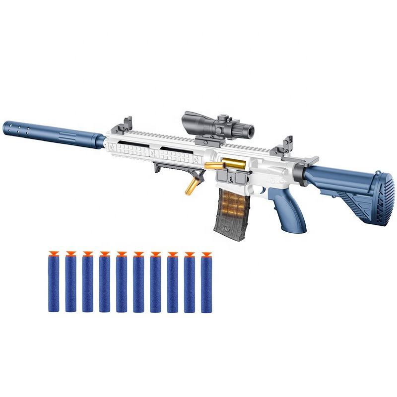 M416 EVA Soft Bullets Shooting Gun Spielzeug mit manueller Kugelschalenauswurf-Simulationspatrone Soft Foam Bullets Gun für Kinder