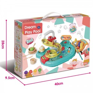 Kids track water park fishing toy kitchen elect...