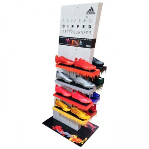 CA158 Adidas Football Boots Soccer Shoe Wood Double Sided POS Display ឈរលក់