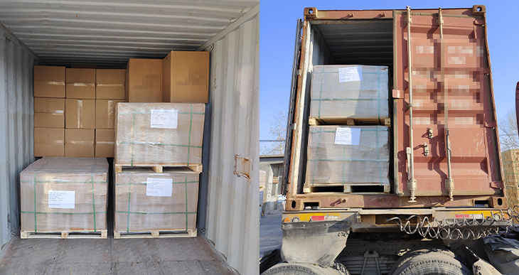 Customer in Mexico ordered 45 tons refractory fire bricks and 36 rolls ceramic fiber blankets.