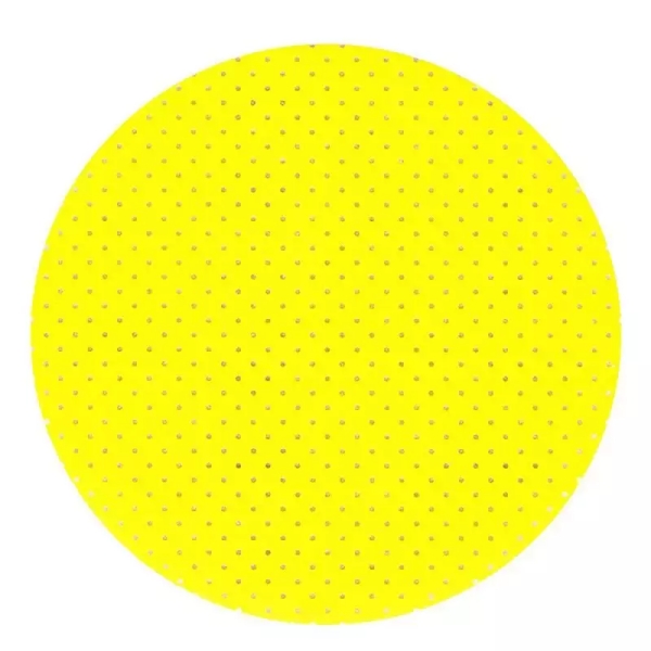 Kelių skylučių abrazyvinis diskas, švitrinis popierius, geltonas gipso kartono šlifavimo diskas, skirtas gipso kartono šlifuokliui