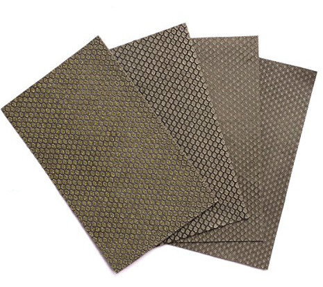 4PCS Polishing Sandpaper Diamond Electroplated Abrasive Sanding Sheet 90*55mm Grinding Polishing Tools