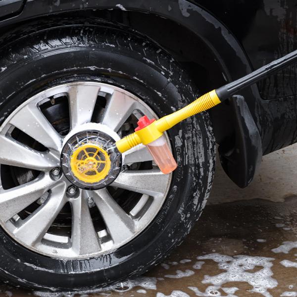 Automatische rotierende Autowaschbürste für die Autopflege 360-Grad-Wasserfluss rotierende Auto-Reinigungsbürste