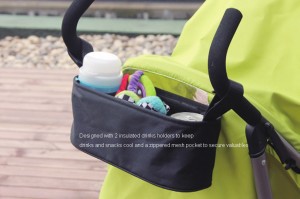 Додатоци за детска количка Чанта за организатор на количка со држач за чаши