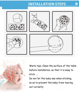 U Baby Corner Protector Clear pò mantene i zitelli Safe.Stop preoccupatevi di i cantoni duri è affilati in a vostra casa.