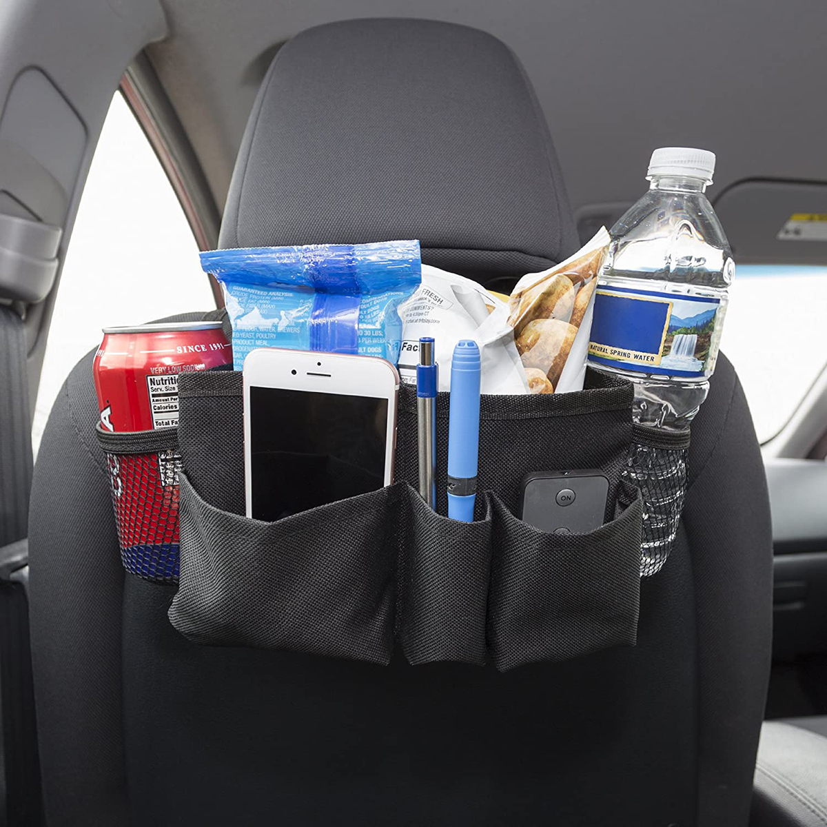 Augstas kvalitātes automašīnas organizators Izturīga aizmugurējā sēdekļa glabātuve - Sakārtojiet rotaļlietas - Sēdekļa aizsargs - Glabāšanas kabatas