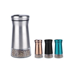 OEM/ODM China Grinder Manual Salt - Customized Stainless Steel Glass Bottle Salt Pepper Shakers – Trimill