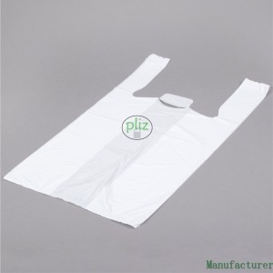 T shirt Shopping Bags with plastic or biodegradable