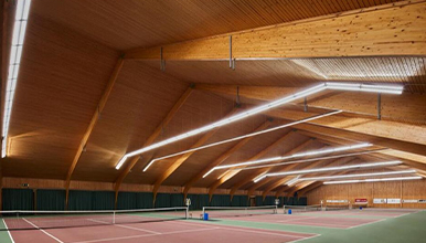Quadra de tênis na Holanda