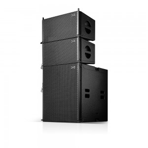 Sistem speaker line array high-end speaker dua arah dua arah ganda 10 inci dengan driver neodymium