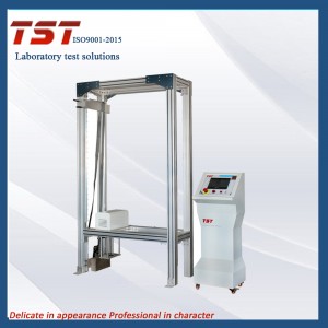 Adjustable fence and handrail dynamic strength testing machine