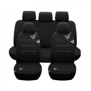 18 Years Factory Fancy Car Mats - Embroidered Black Butterfly On Car Seat Cover – Enjoy