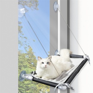 هول سيل ٻلي ونڊو Hammock Mounted Cat Window Perch for Indoor Cats