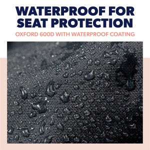 Waterproof Scratchproof Hammock Dog Car Seat Cover para sa mga Salakyanan ug SUV
