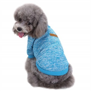 Bán buôn áo len cho chó con dày mềm Áo sơ mi mùa đông cho thú cưng Quần áo cho chó