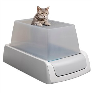 ScoopFree ທໍາຄວາມສະອາດຕົນເອງ Cat Litterbox ດ້ວຍຖາດ Crystal ທີ່ຖິ້ມໄດ້