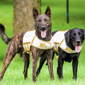 Vestă pentru anxietate pentru câini Thundershirt cu pachete de încălzire și răcire