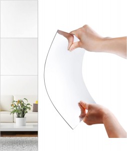 Oglindă decorativă modernă personalizată din acril, vânzări cu ridicata pentru baie, living și dormitor