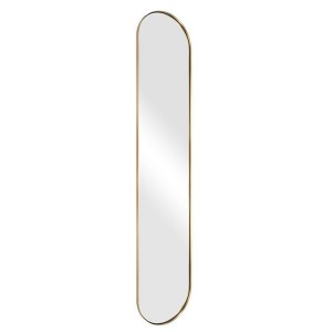 Oval Runway type rustfrit stål helkropsspejl stående spejl