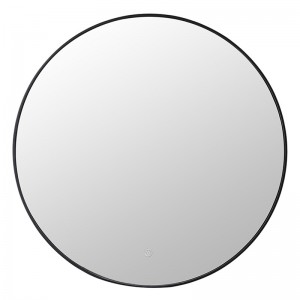 Ledowy okrągły ekran dotykowy Lustro z odmgławiaczem Metalowa rama Inteligentne lustro łazienkowe można dostosować